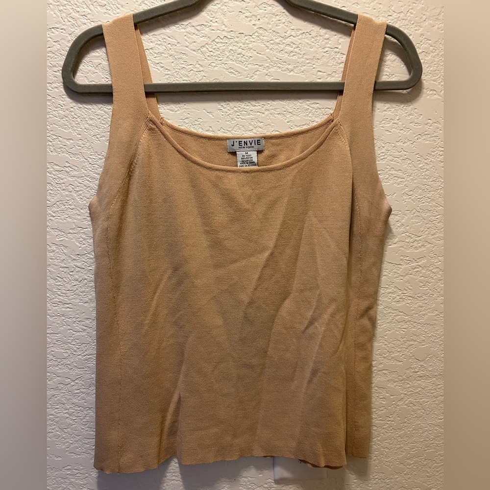 J’Envie Preloved Knit Crewneck Tank Top, Size Medium